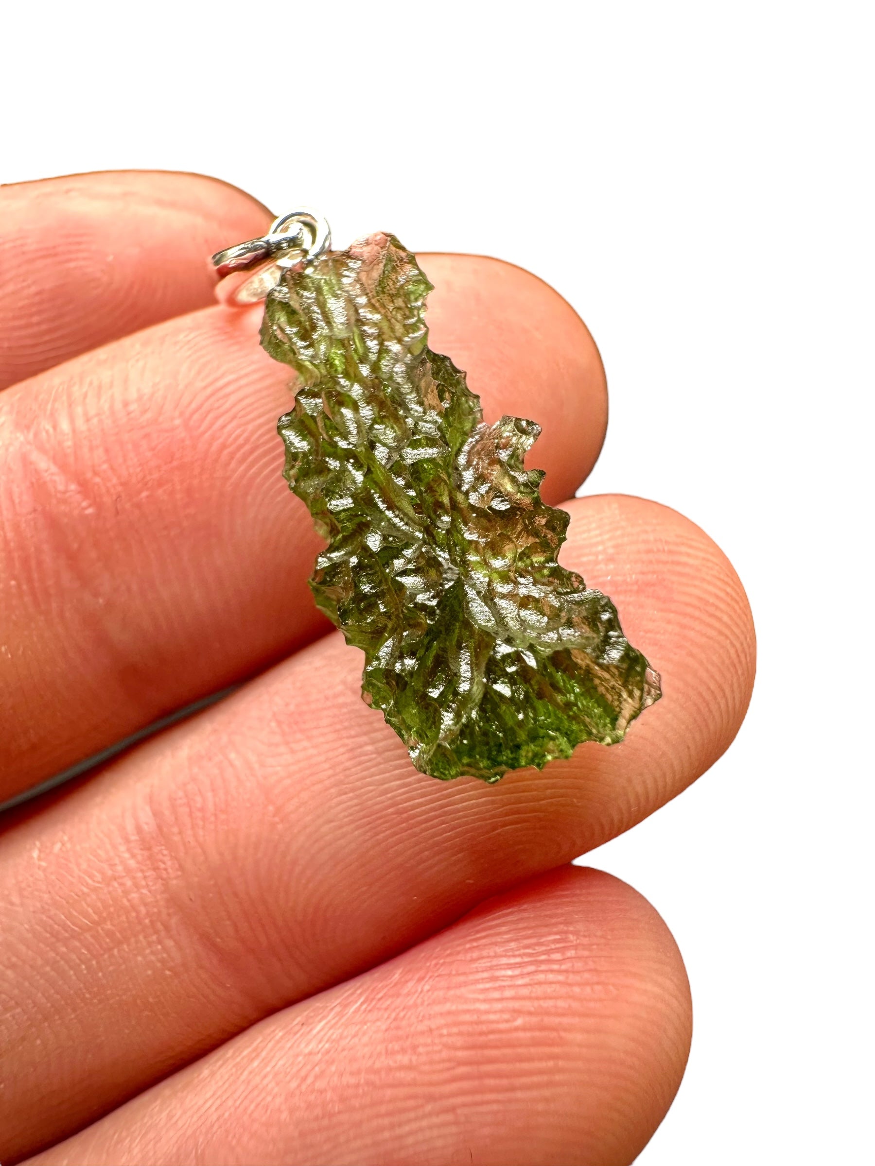 Silver moldavite pendant 1,7g - SP/V184