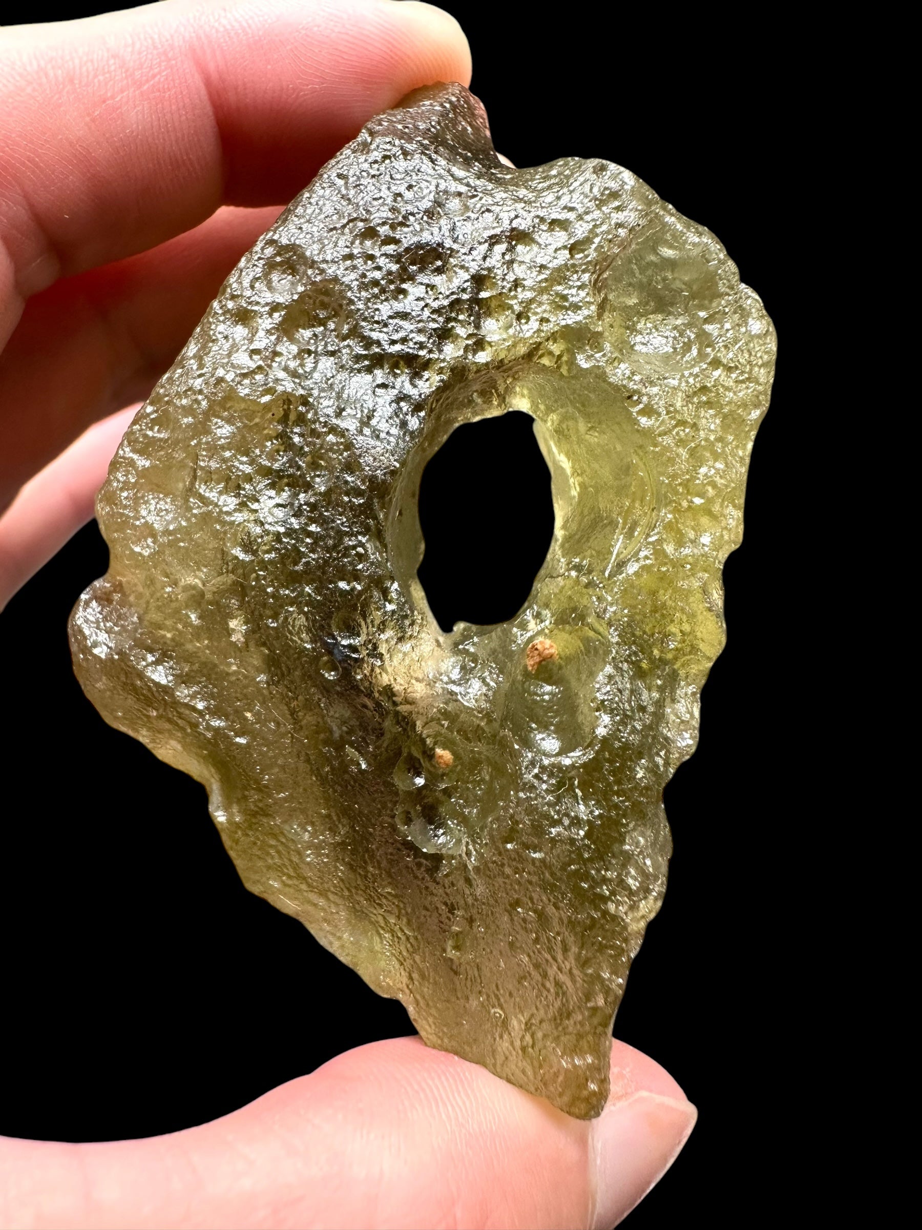 Libyan desert glass – Extra quality, hole