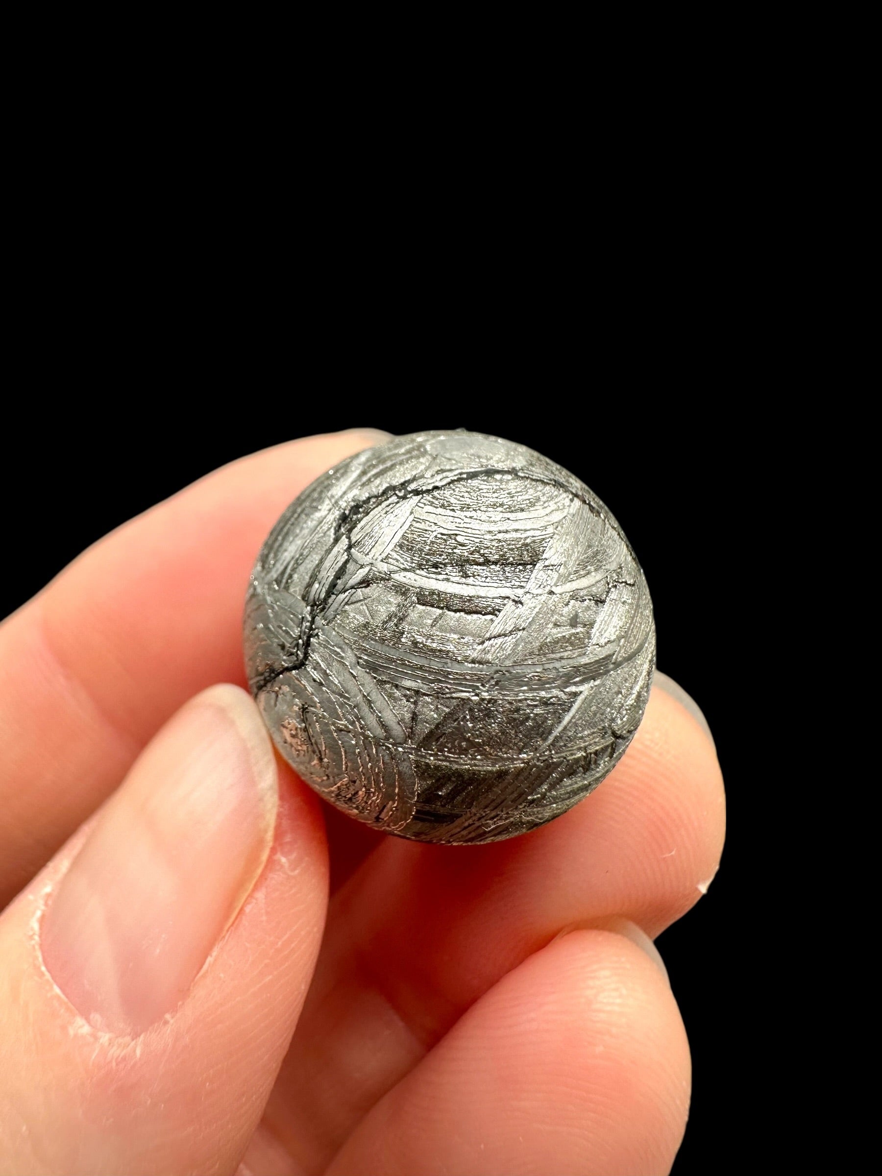 Meteorite Muonionalusta sphere 1,9 cm – Norrbotten, Sweden - MEMO25