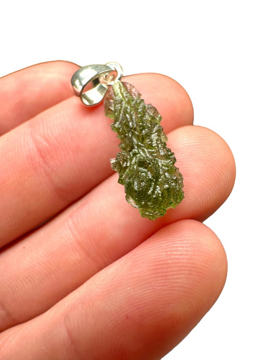 Pendente in argento con Moldavite – SP/V192