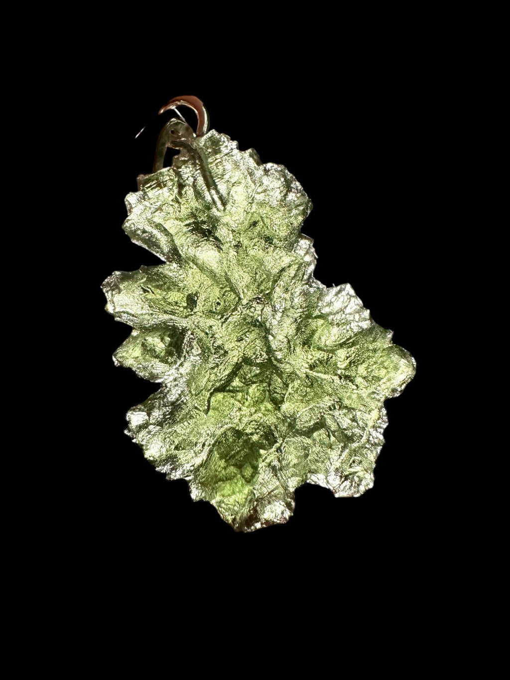 Silver moldavite pendant 3,7g - SP/V193