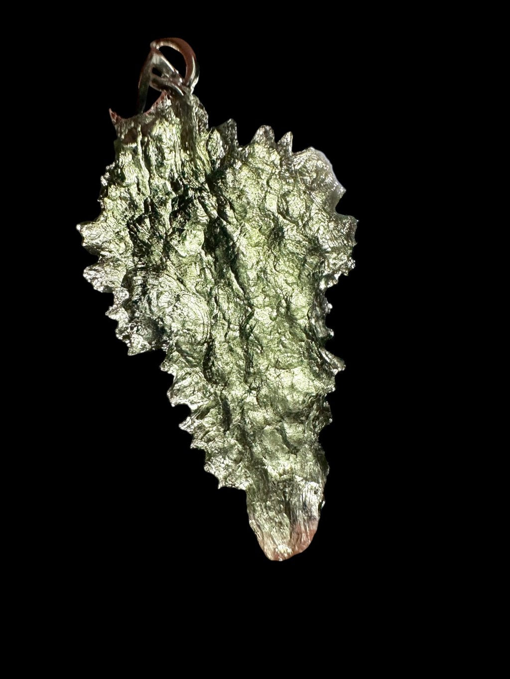 Silver moldavite pendant 3,2g - SP/V194