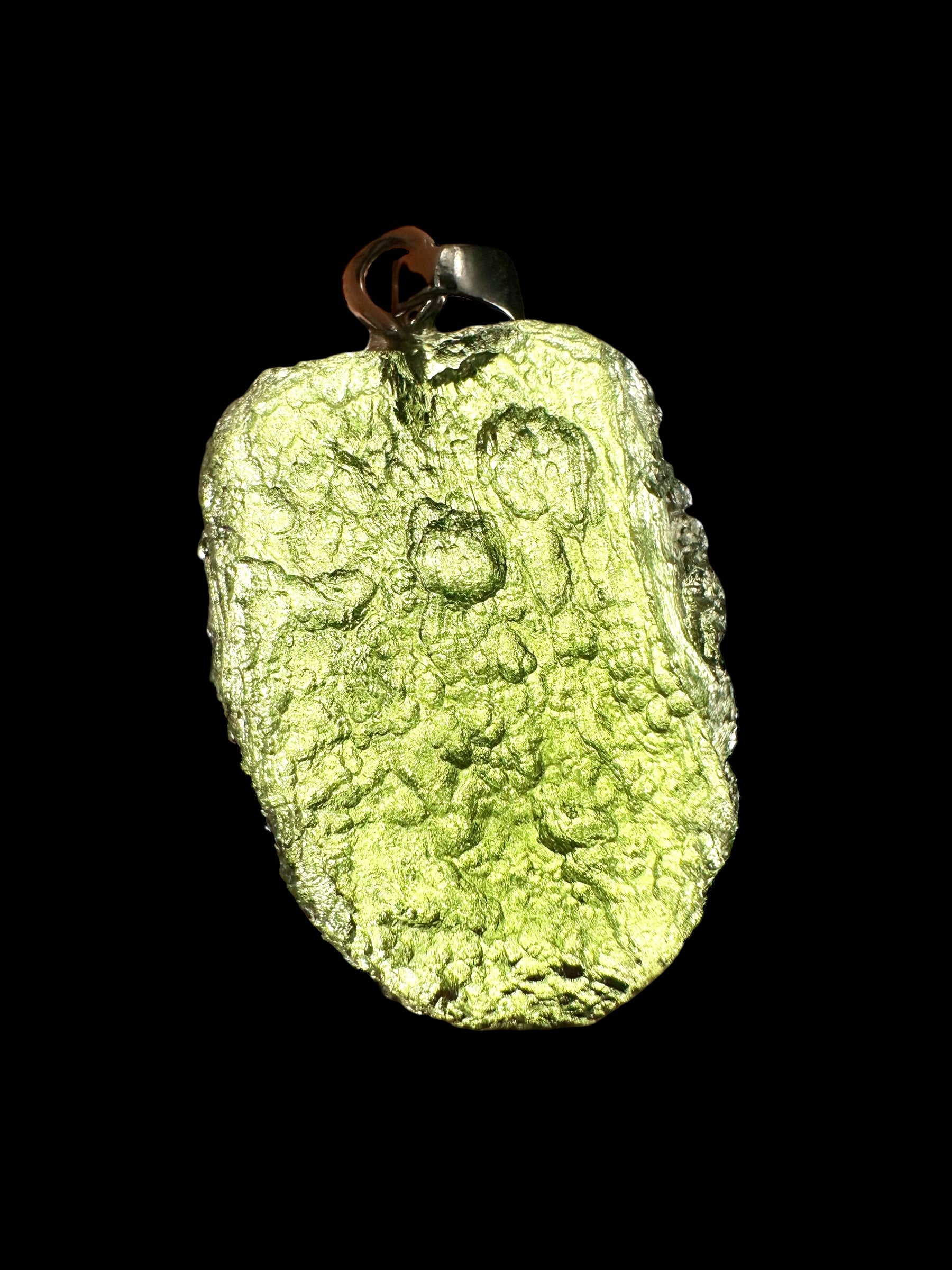 Silver moldavite pendant 3,9g - SP/V201