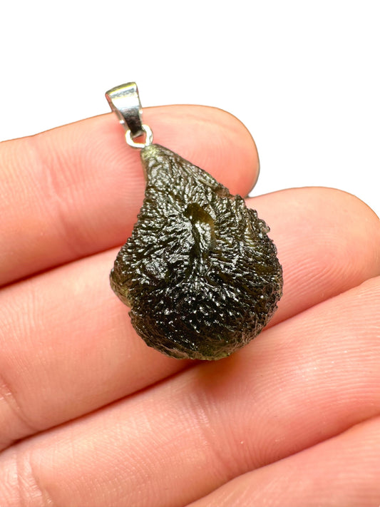 Pendente in argento con Moldavite – SP/V203