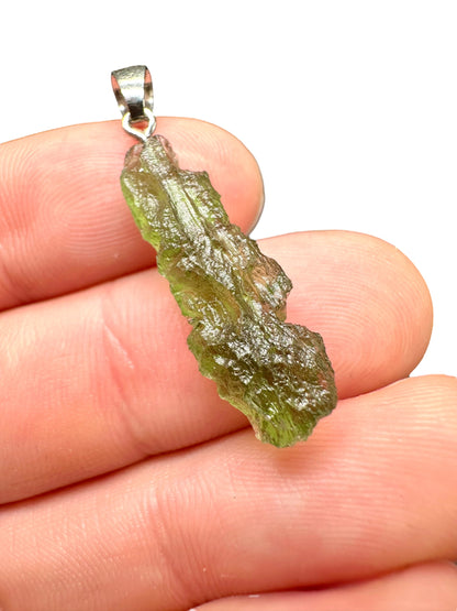 Pendente in argento con Moldavite – SP/V207