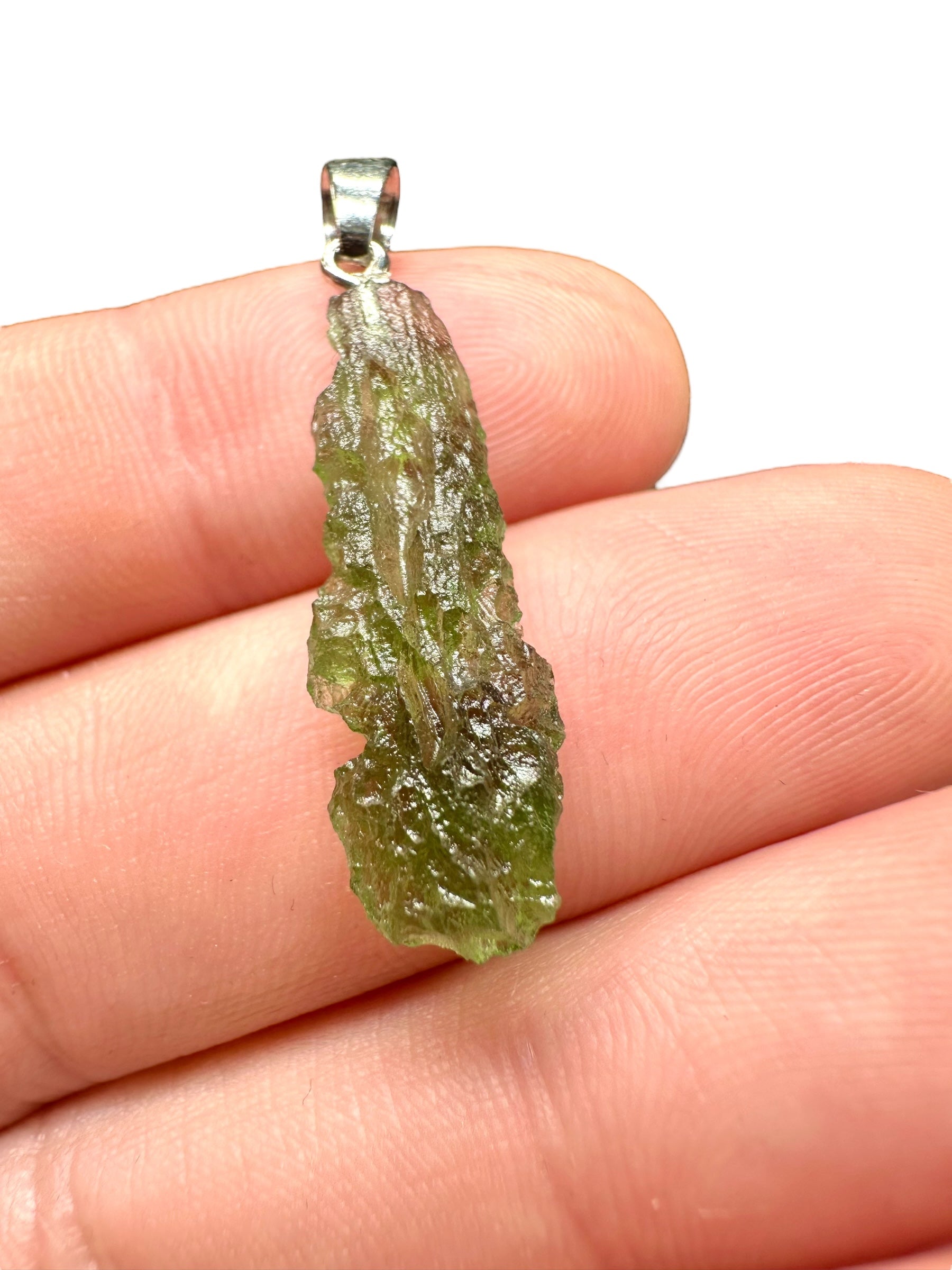 Pendente in argento con Moldavite – SP/V207
