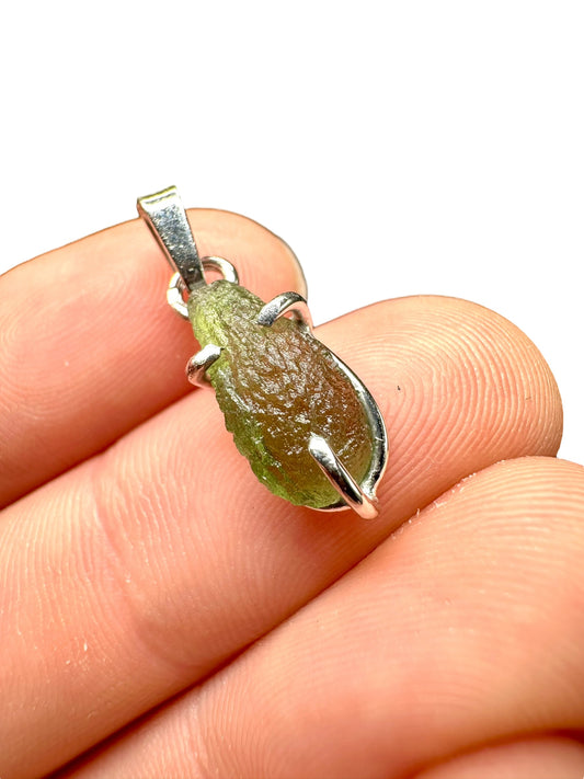 Pendente in argento con Moldavite – SP/V208