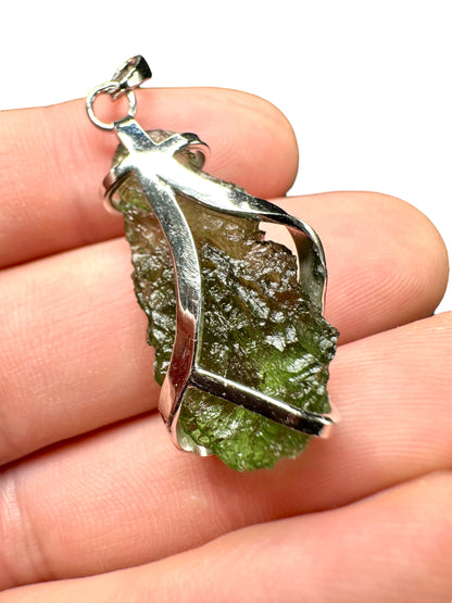 Pendente in argento con Moldavite – SP/V215