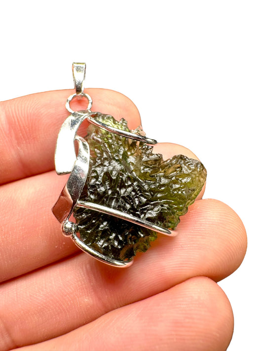 Pendente in argento con Moldavite – SP/V220