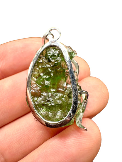 Pendente in argento con Moldavite – SP/V222