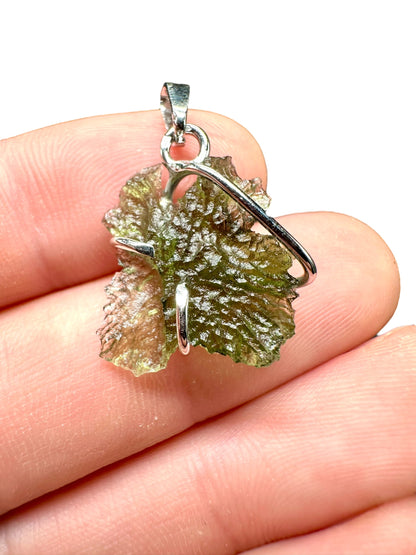 Pendente in argento con Moldavite – SP/V228
