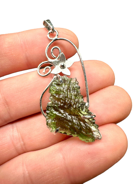 Pendente in argento con Moldavite – SP/V230