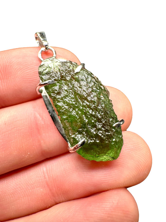 Pendente in argento con Moldavite – SP/V232