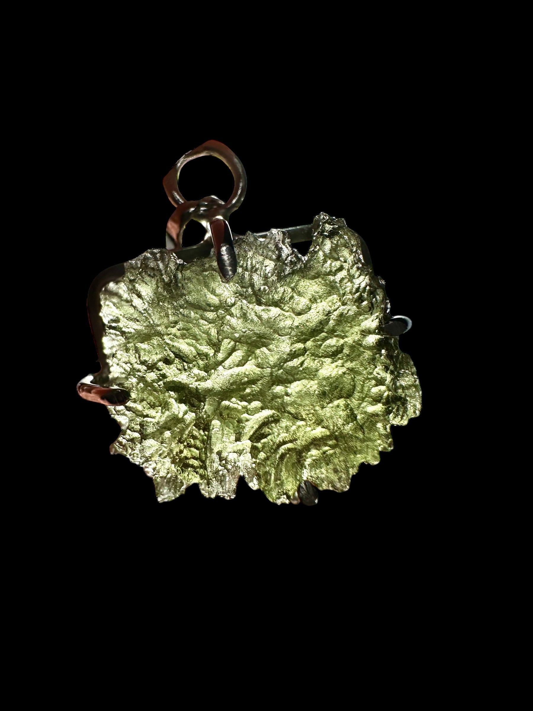 Silver moldavite pendant 2,7g - SP/V234