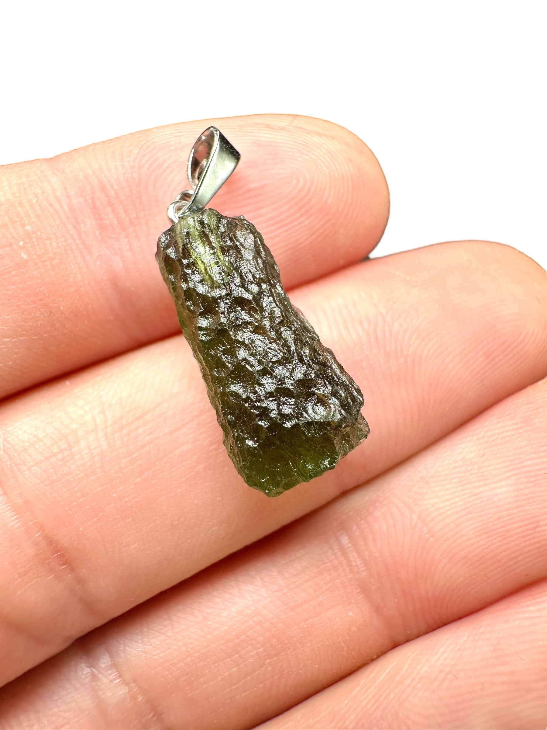 Moldavite pendant