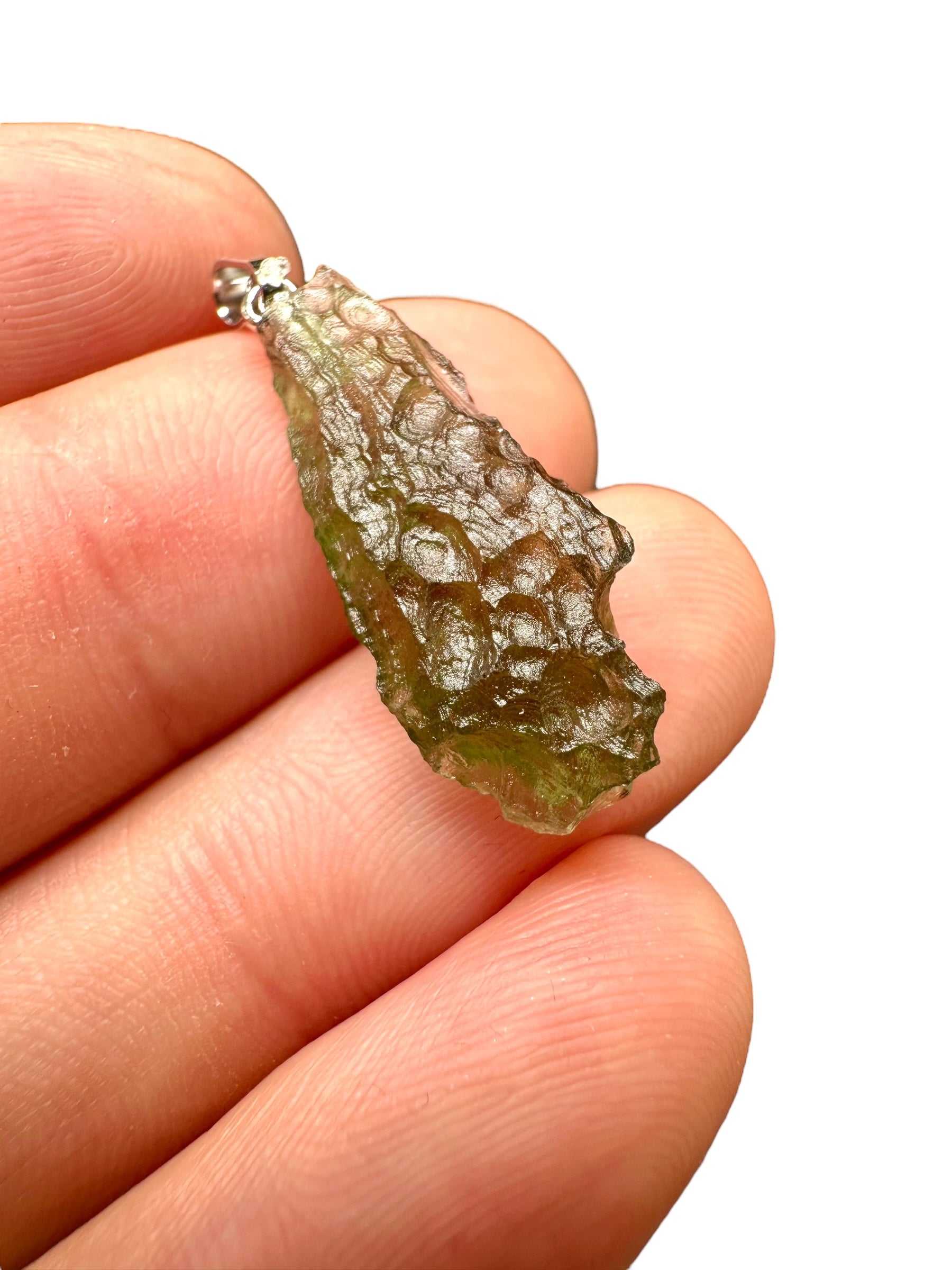 Moldavite pendant