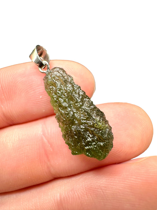 Pendente in argento con Moldavite – SP/V248