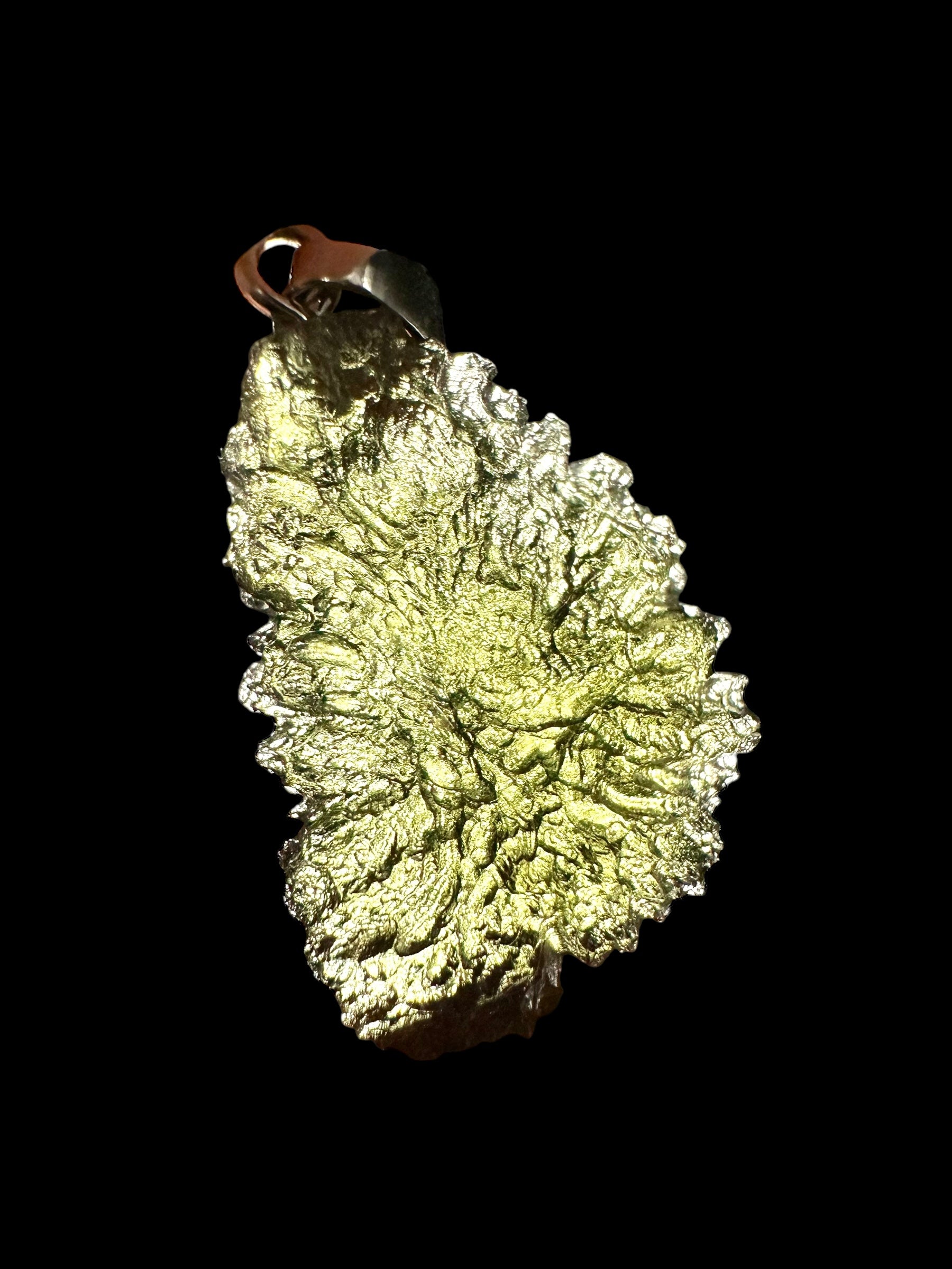 Silver moldavite pendant 2,8g - SP/V249