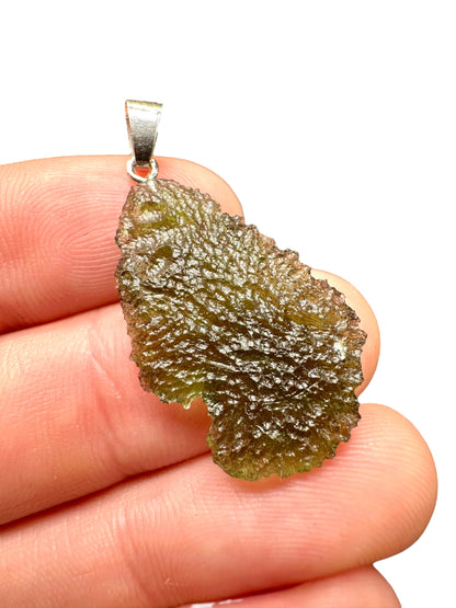 Pendente in argento con Moldavite – SP/V250