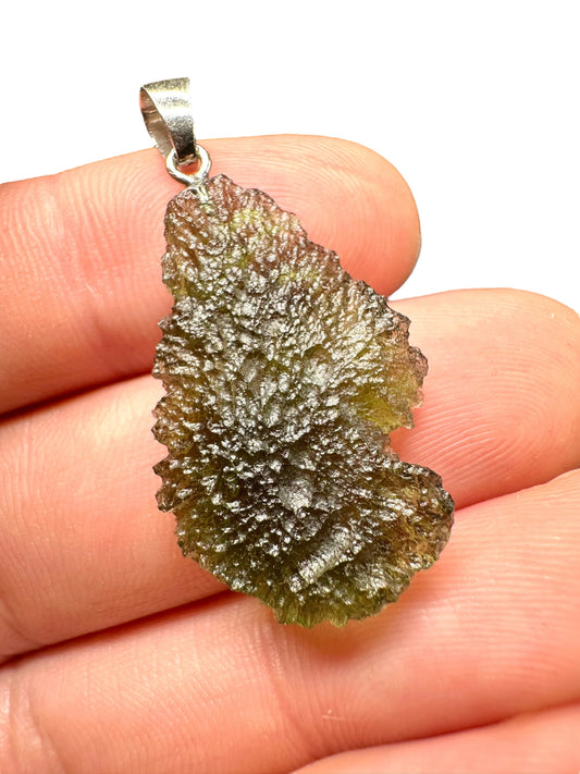 Pendente in argento con Moldavite – SP/V250