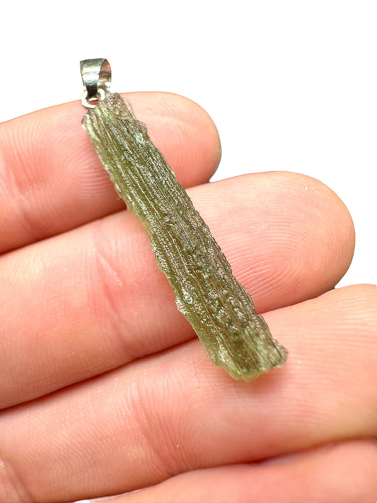 Pendente in argento con Moldavite – SP/V251