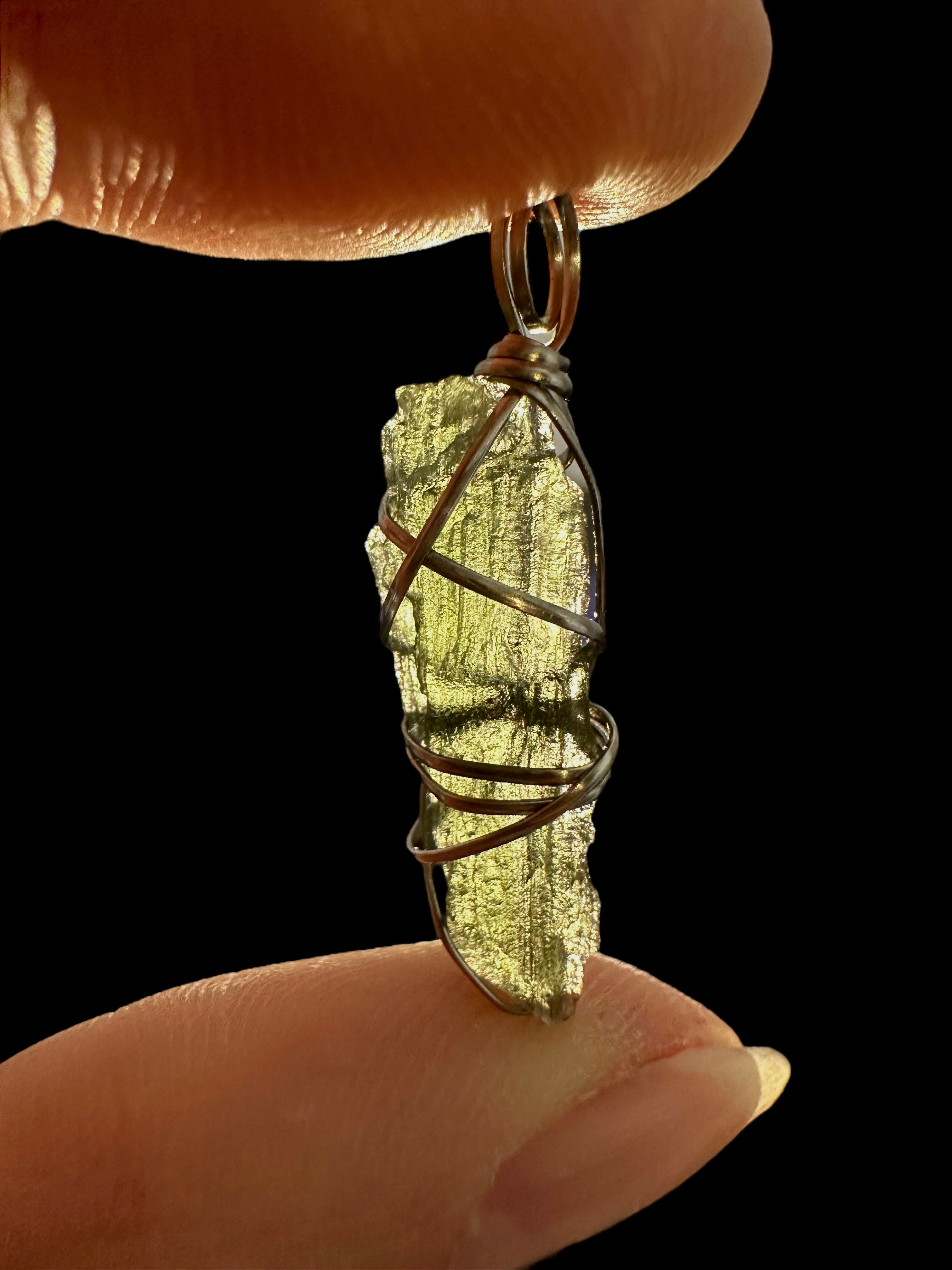 Moldavite pendant - P/V242