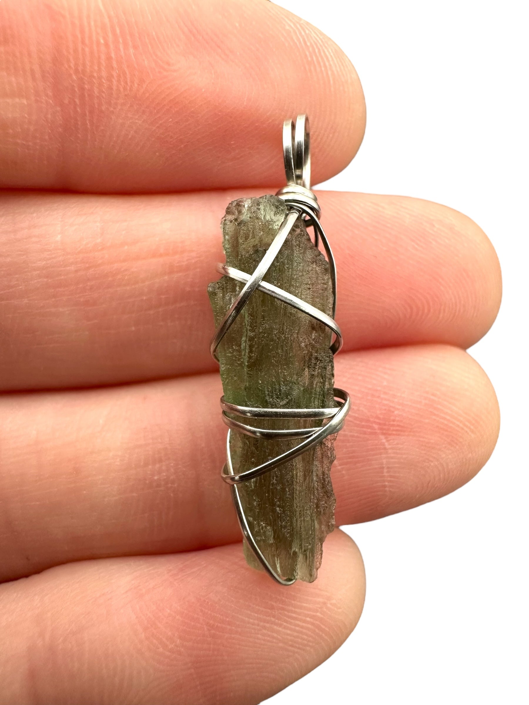 Moldavite pendant