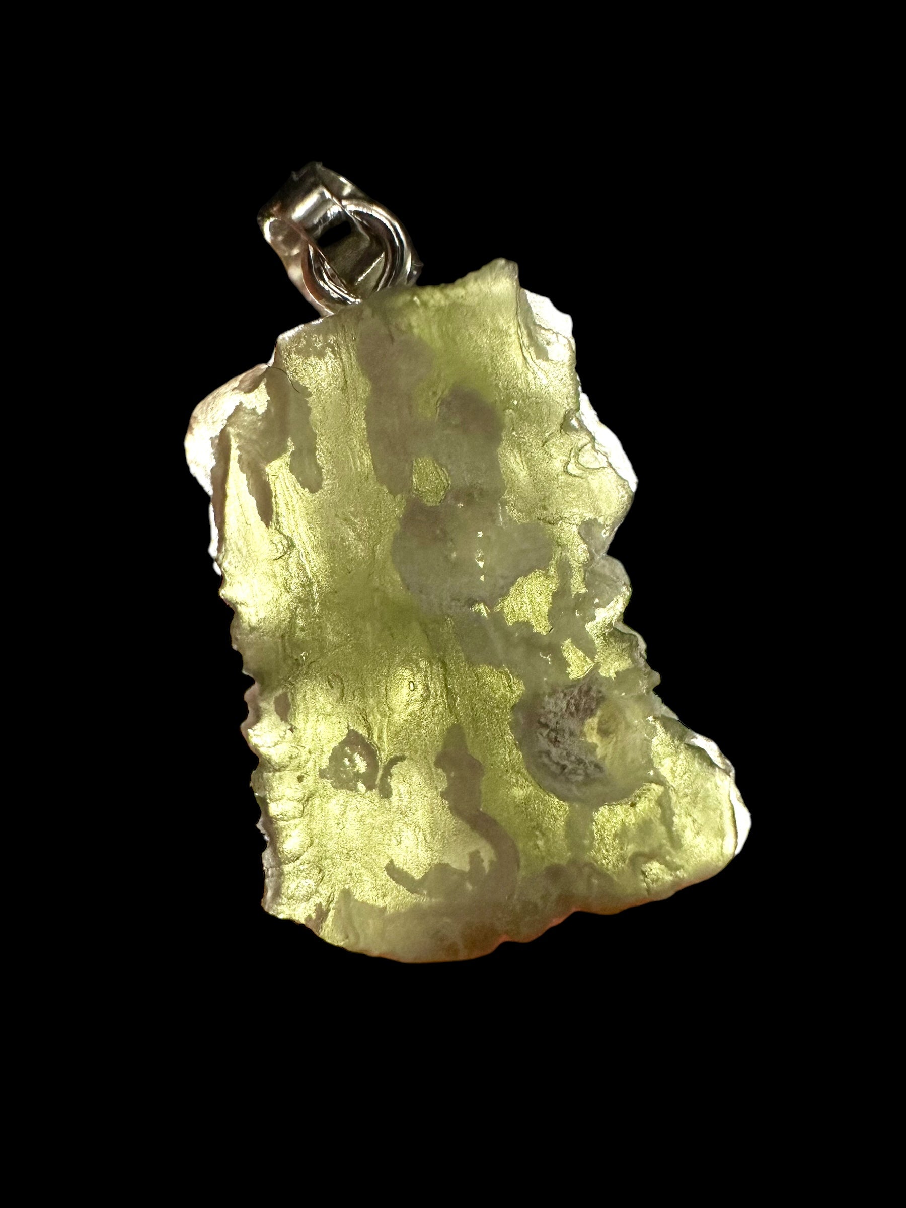 Silver moldavite pendant 2,1g - SP/V263