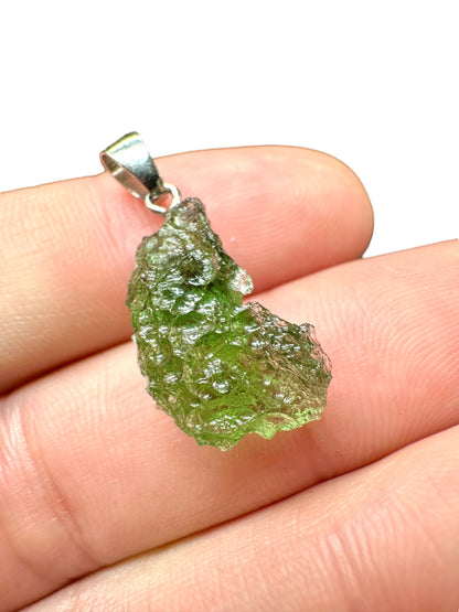 Pendente in argento con Moldavite – SP/V265
