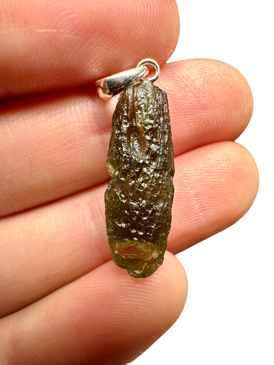 Pendente in argento con Moldavite – SP/V281