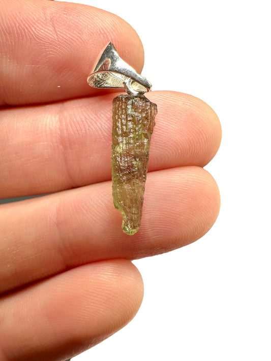Pendente in argento con Moldavite – SP/V282