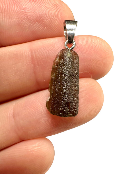 Pendente in argento con Moldavite – SP/V286