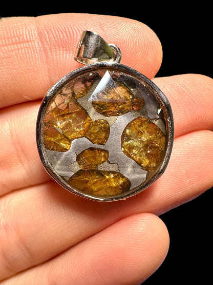 Pendente in argento con meteorite Sericho – SP/M004