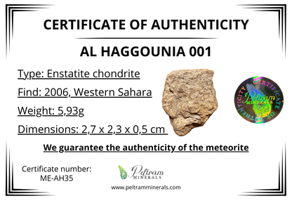 Meteorite Al Haggounia 001 – Western Sahara – MEAH35
