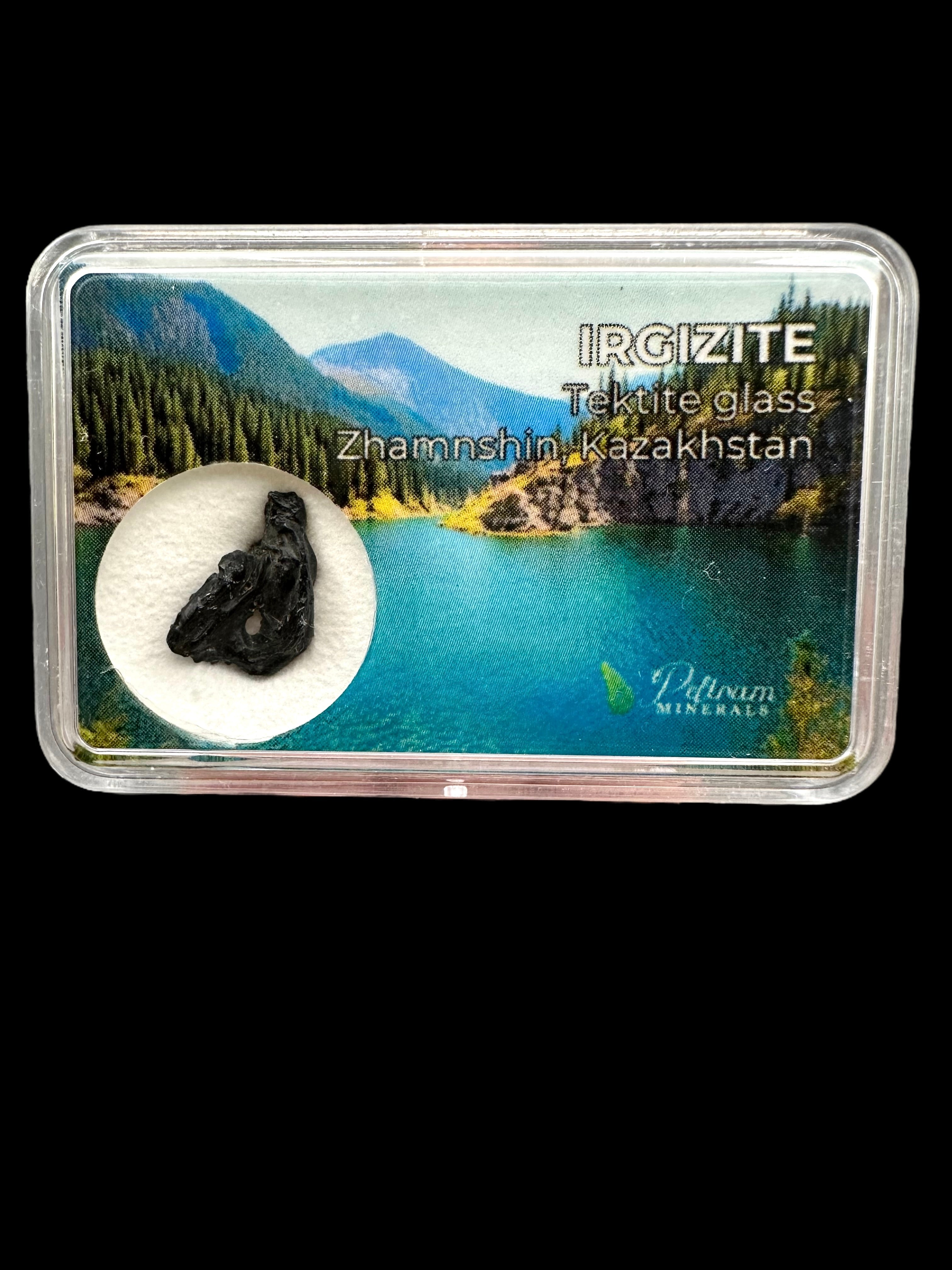 Irgizite in box – Zhamanshin, Kazakhstan