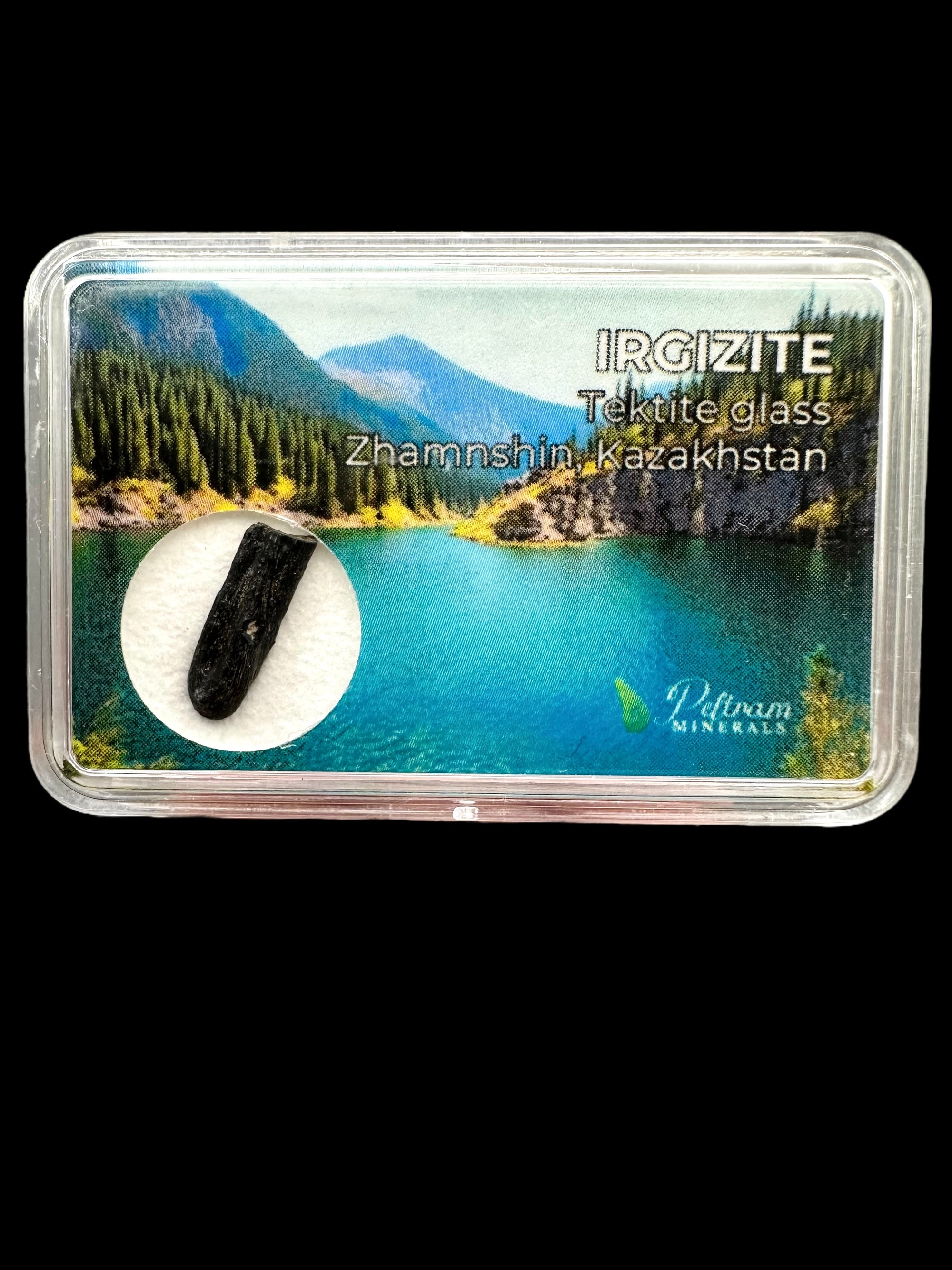 Irgizite in box – Zhamanshin, Kazakhstan