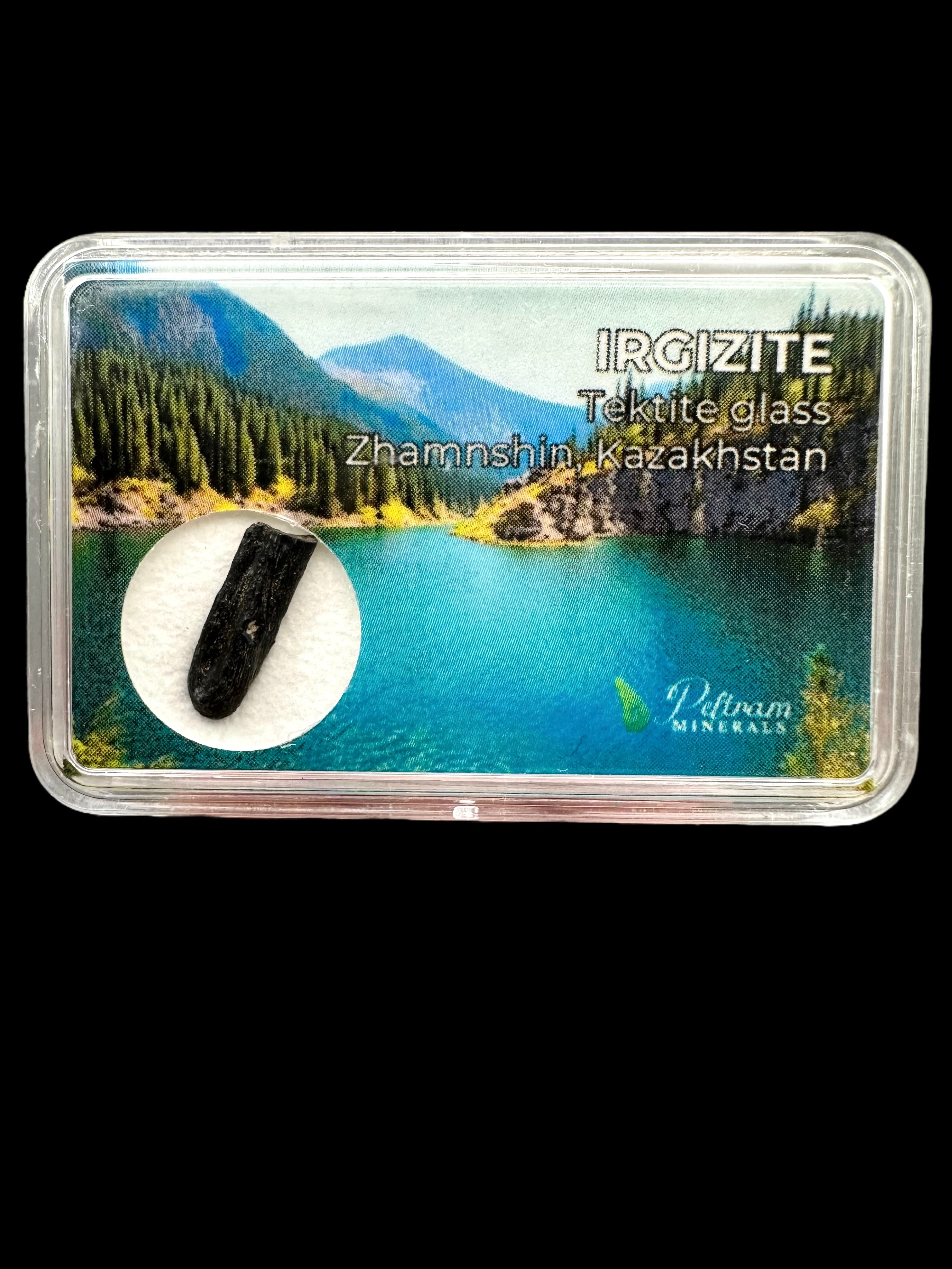 Irgizite in box – Zhamanshin, Kazakhstan