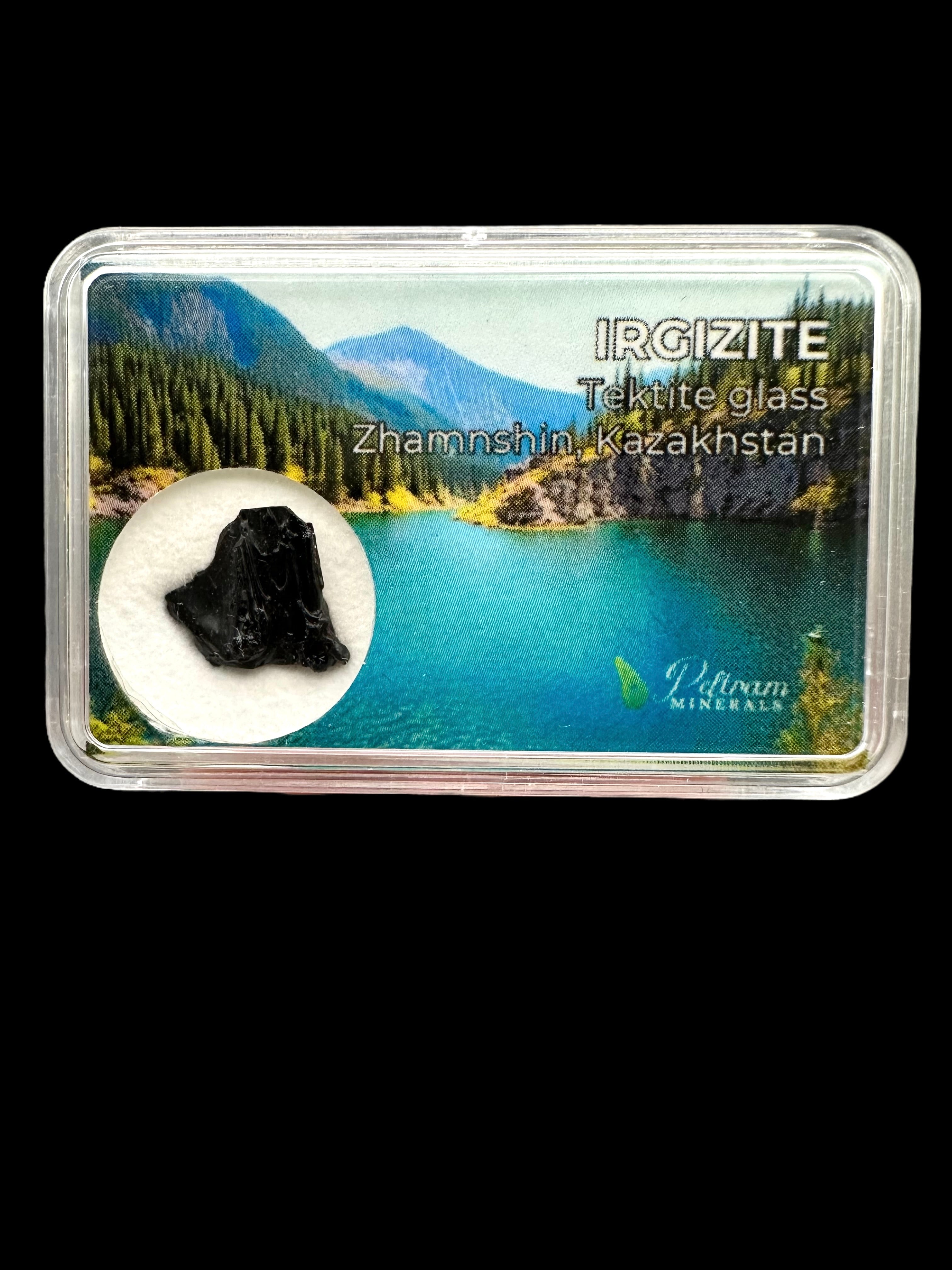 Irgizite in box – Zhamanshin, Kazakhstan