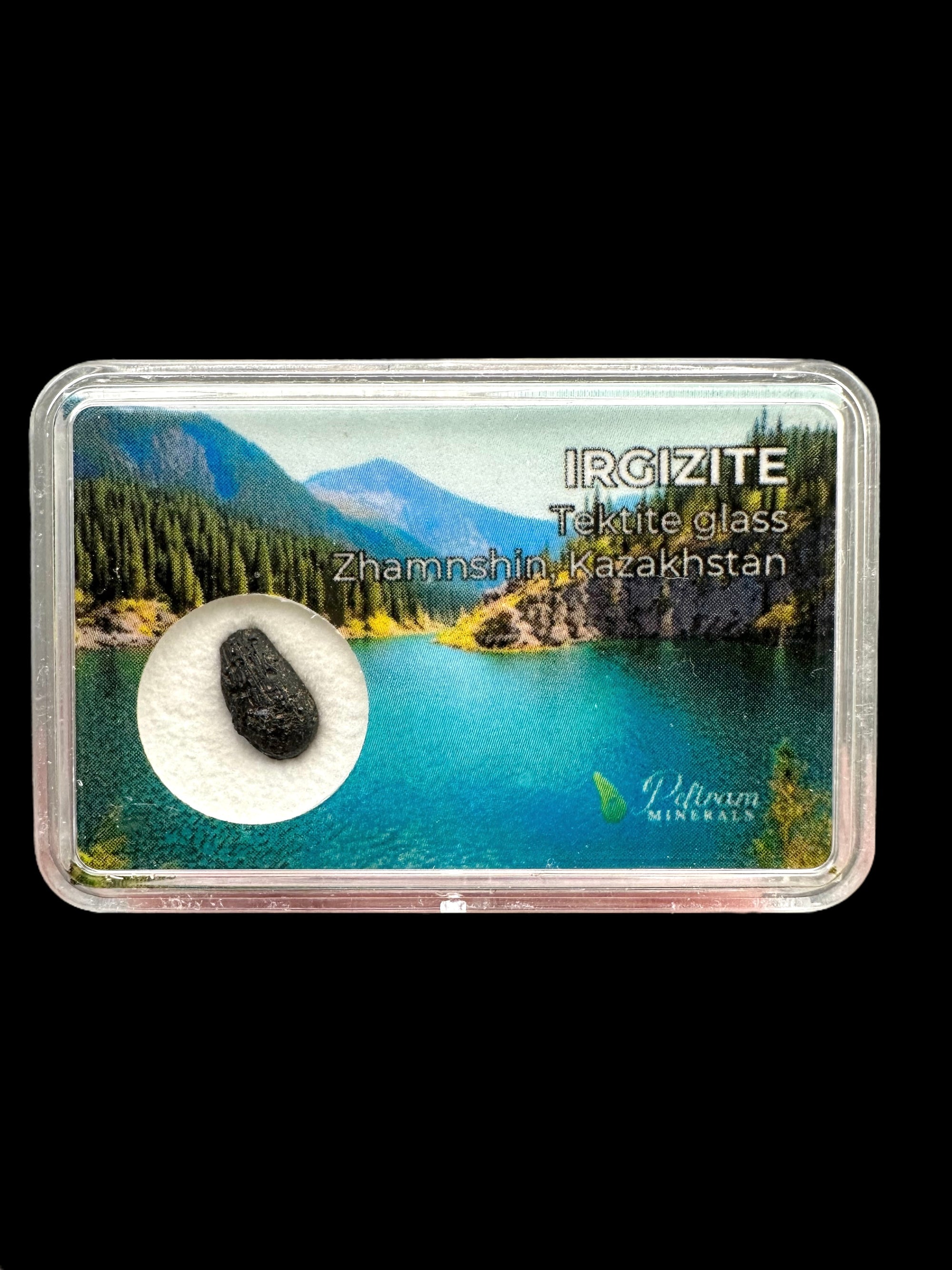Irgizite in box – Zhamanshin, Kazakhstan