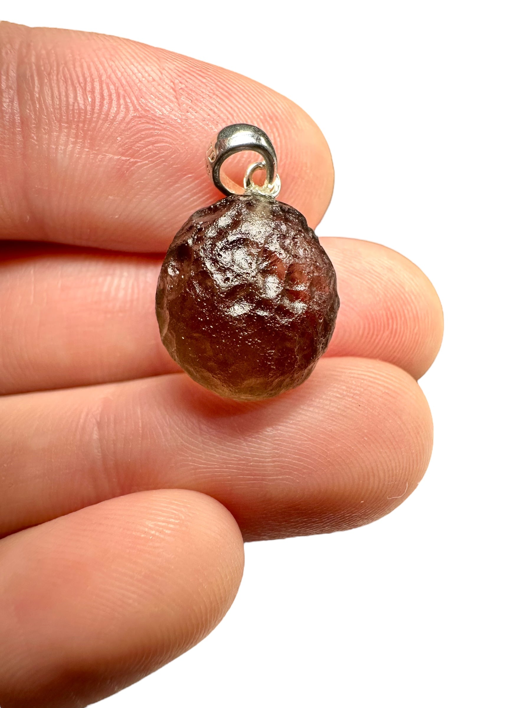 Silver colombianite pendant - SP/K014