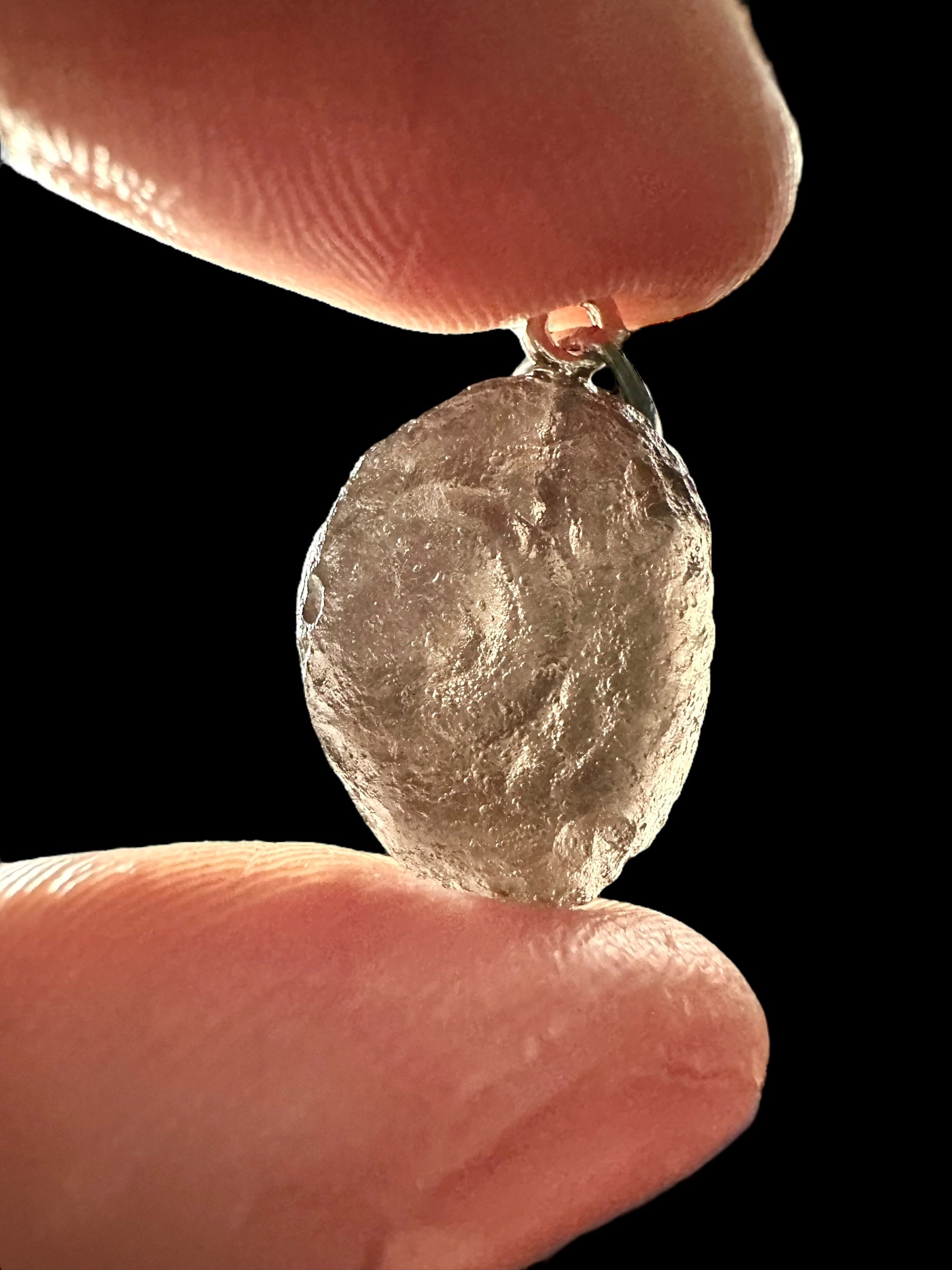 Silver colombianite pendant - SP/K015