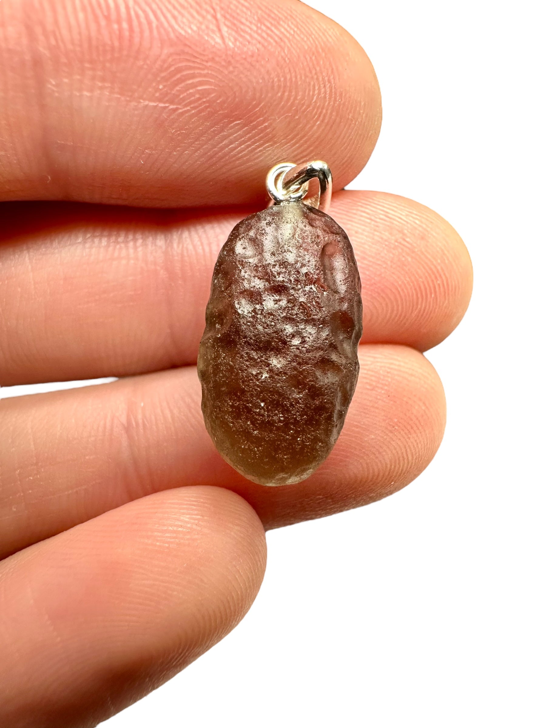 Silver colombianite pendant - SP/K016