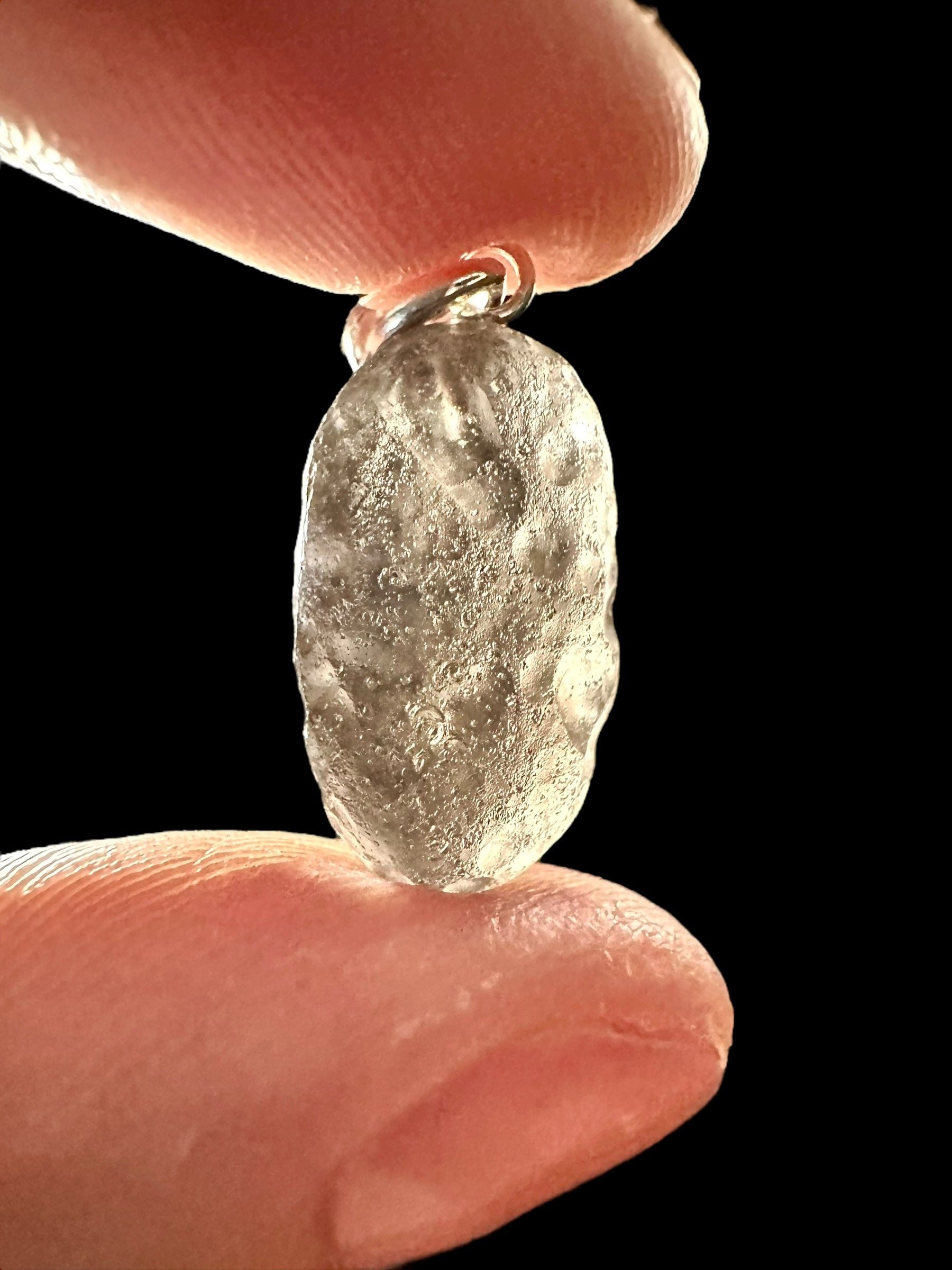 Silver colombianite pendant - SP/K016