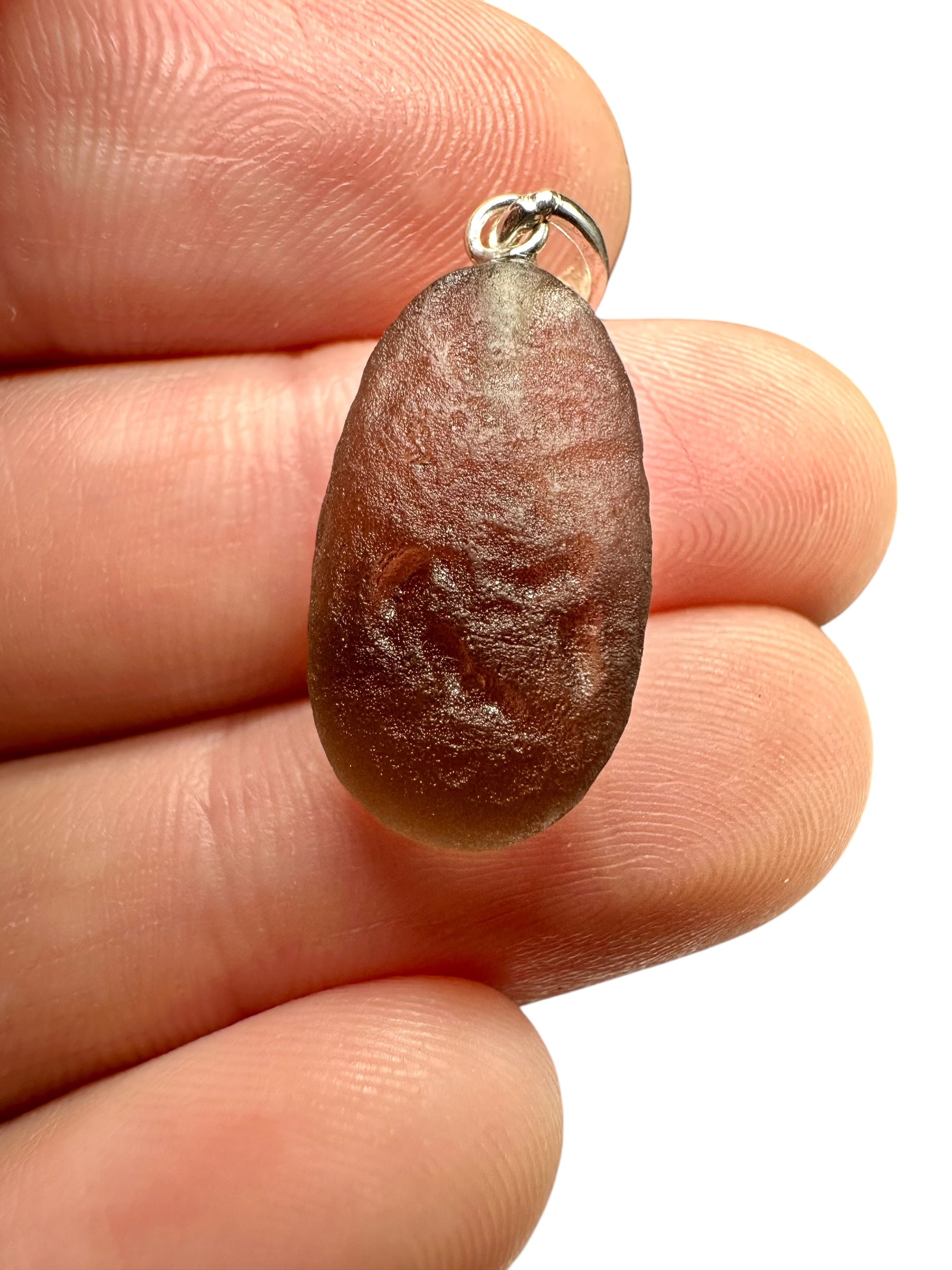 Silver colombianite pendant - SP/K017