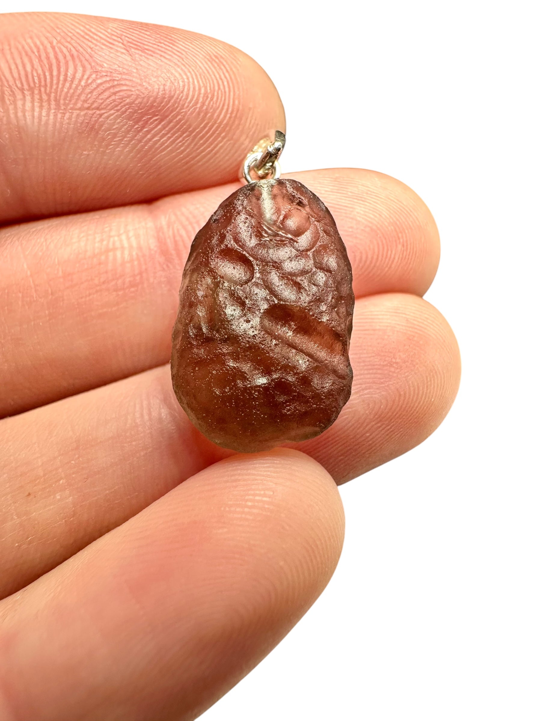 Silver colombianite pendant - SP/K019