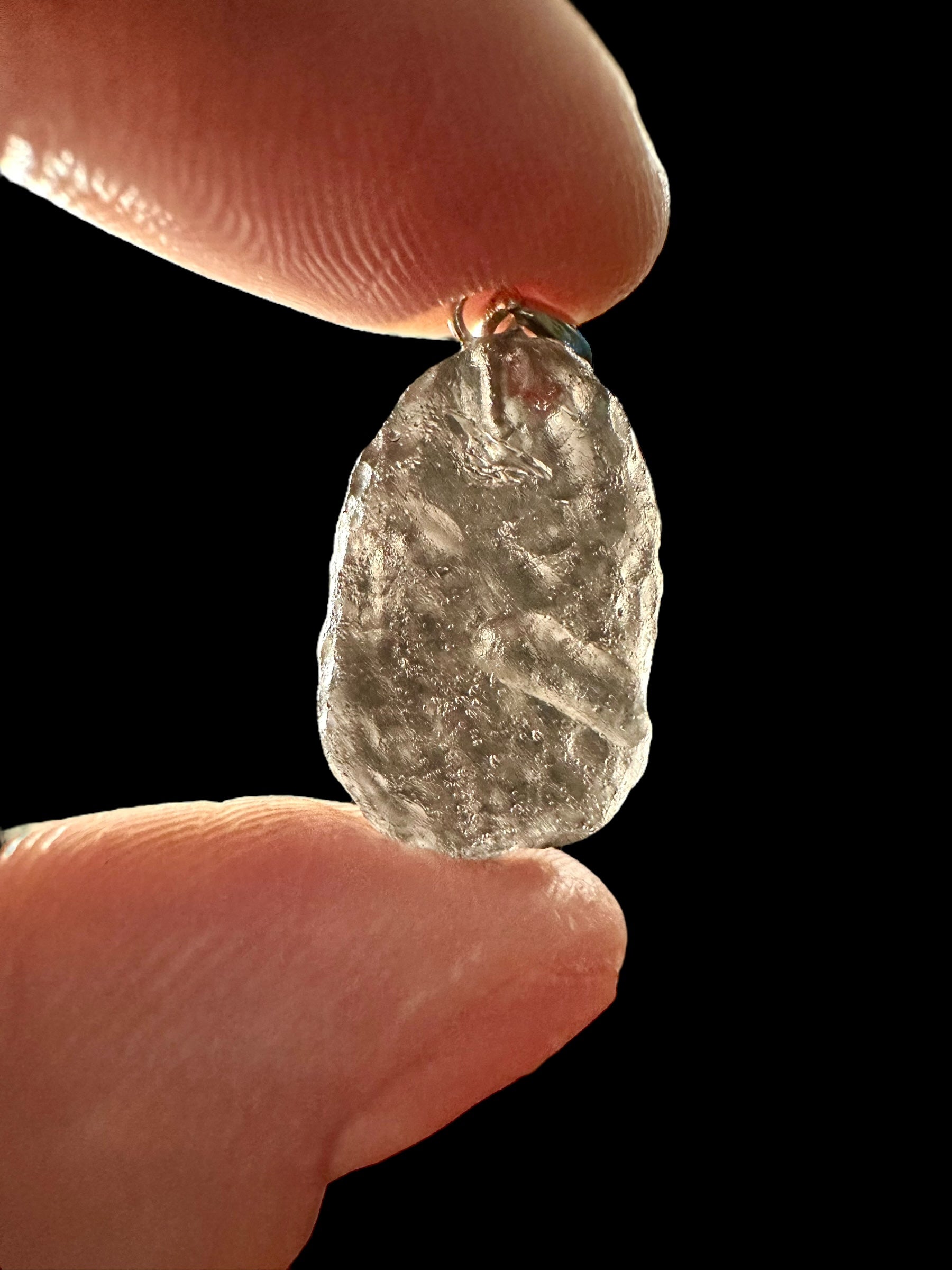 Silver colombianite pendant - SP/K019