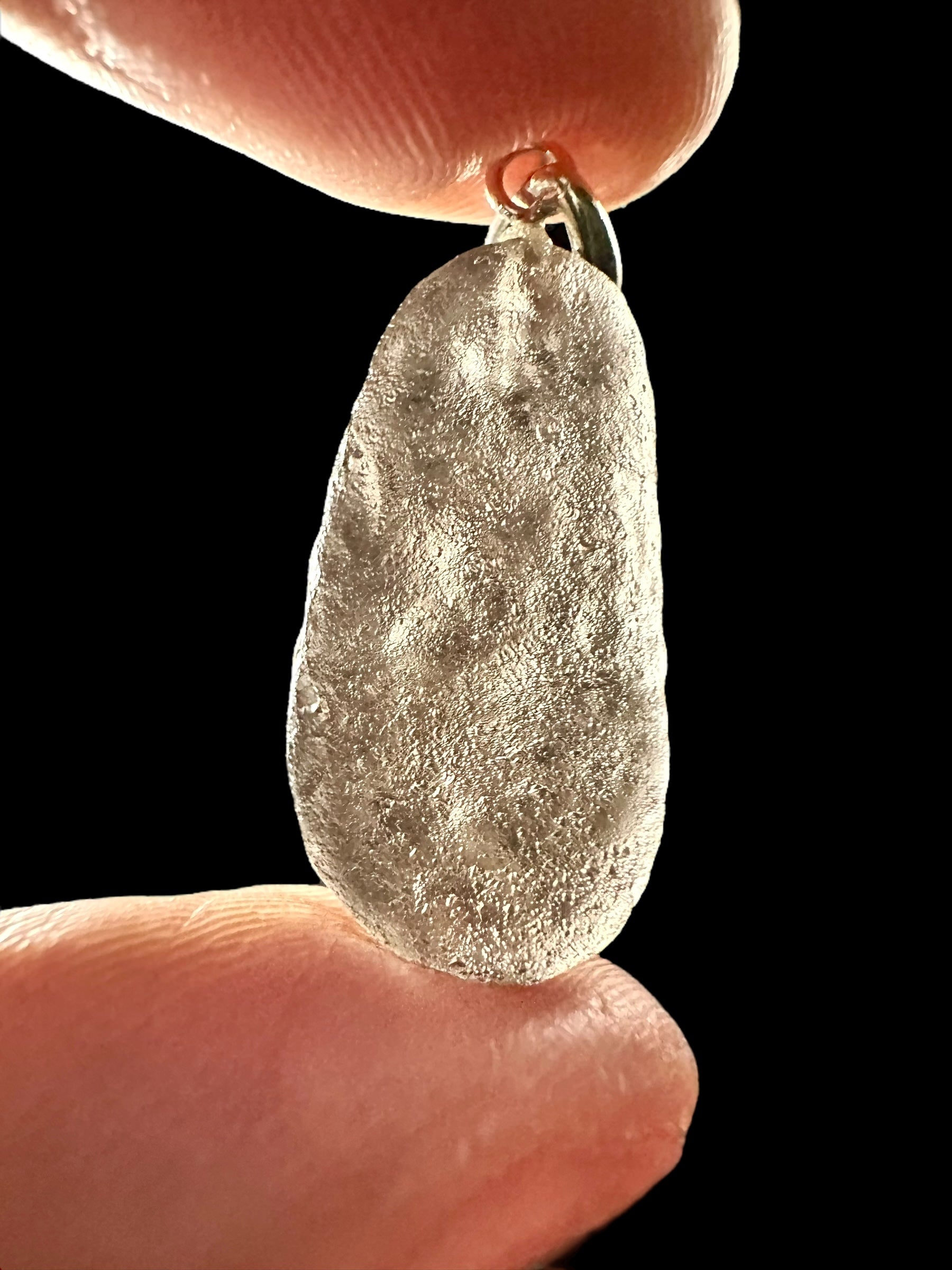 Silver colombianite pendant - SP/K020