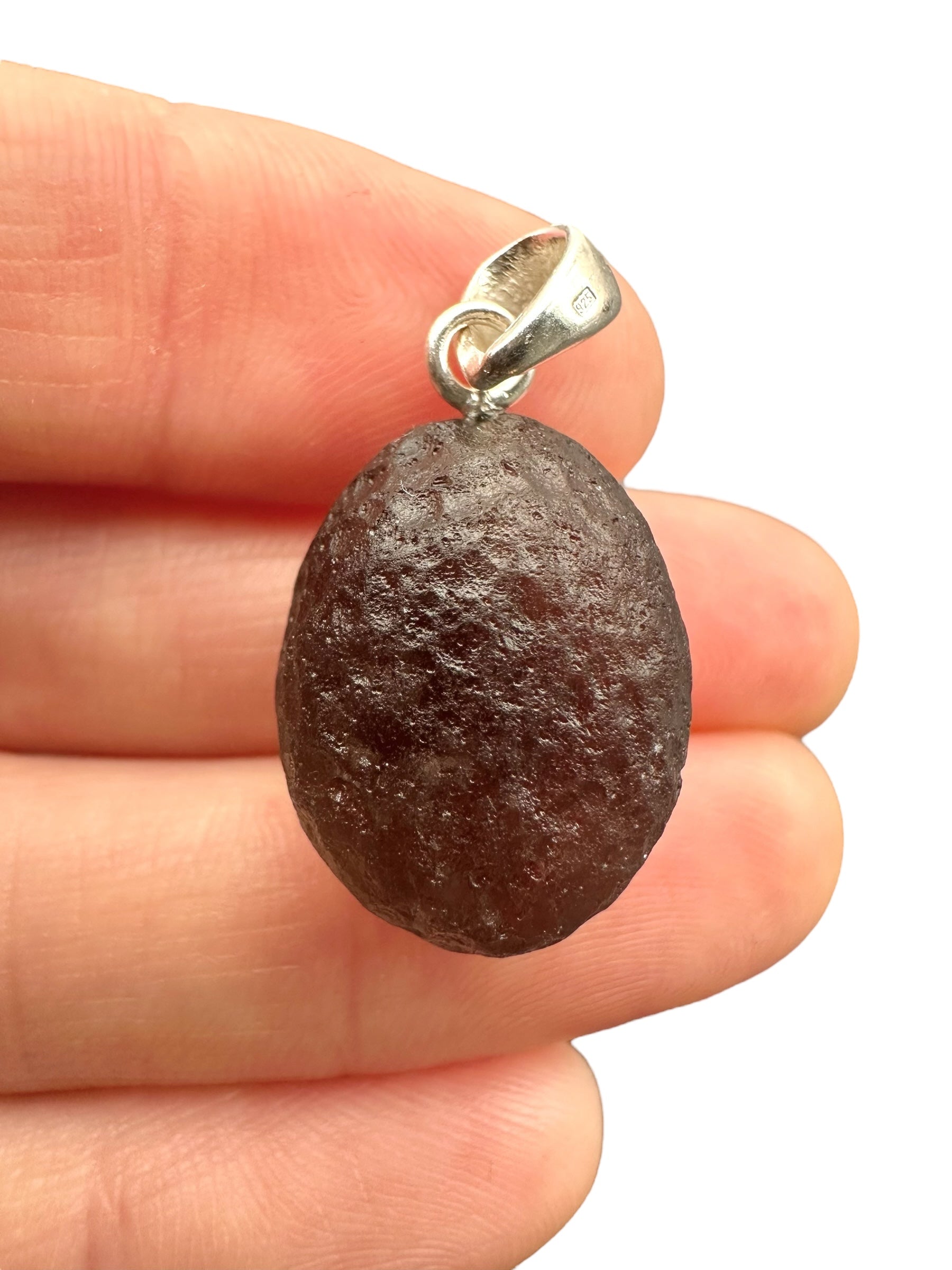 Silver colombianite pendant - SP/K023