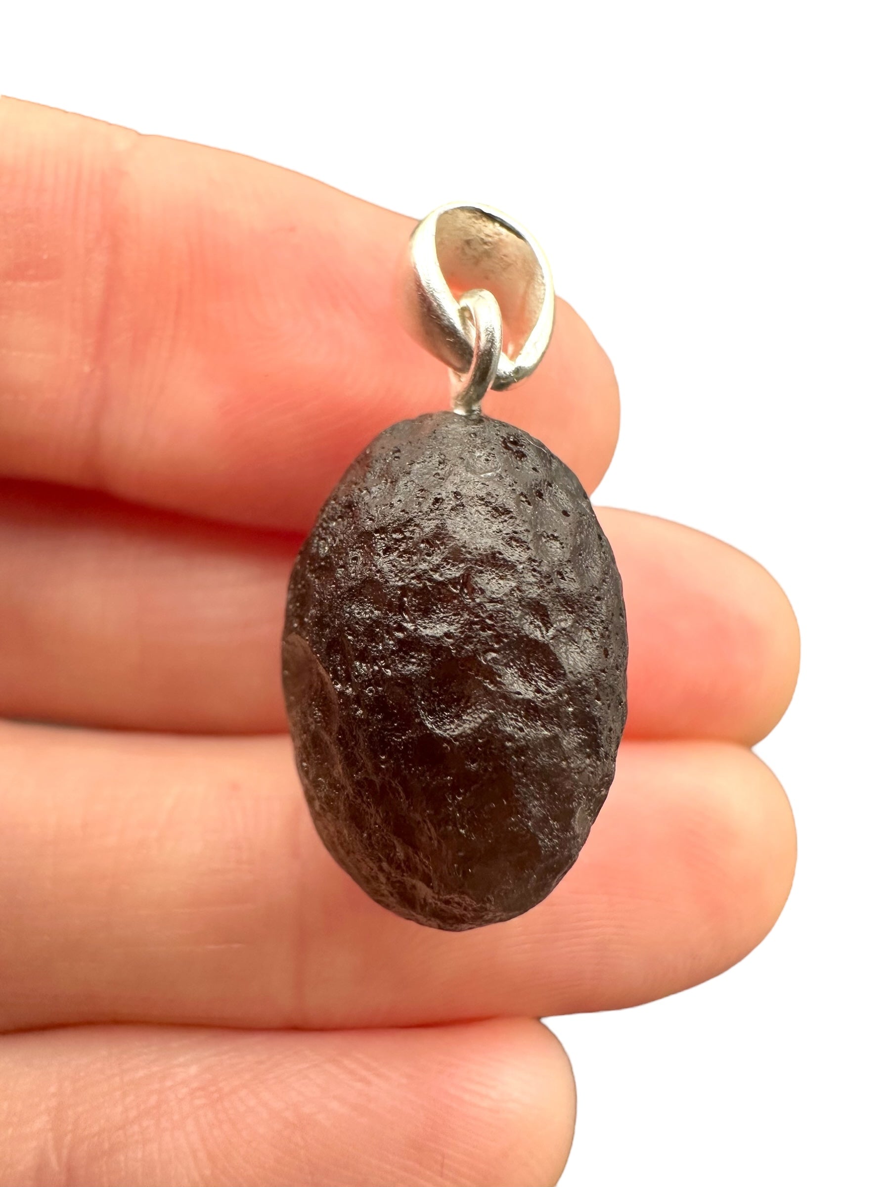 Silver colombianite pendant - SP/K023