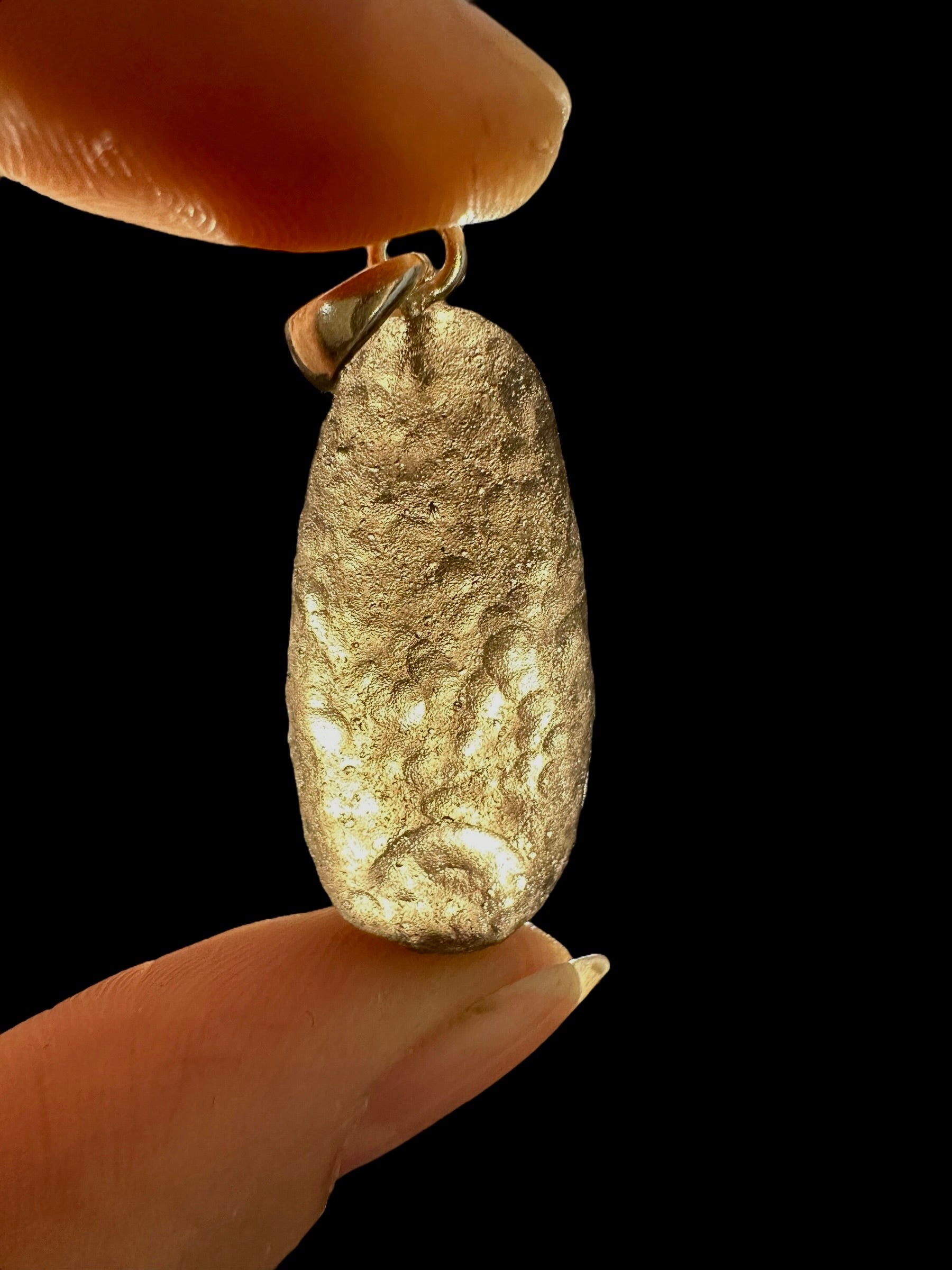 Silver colombianite pendant - SP/K024